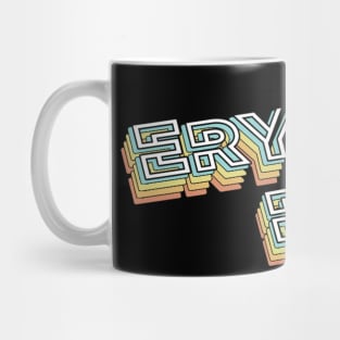 Erykah Badu Retro Typography Faded Style Mug